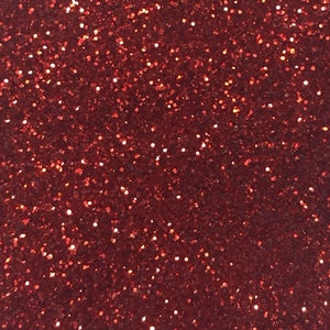 Red Fine Glitter Fabric Sheet A4 or A5 Sheet Fine Red Glitter Fabric