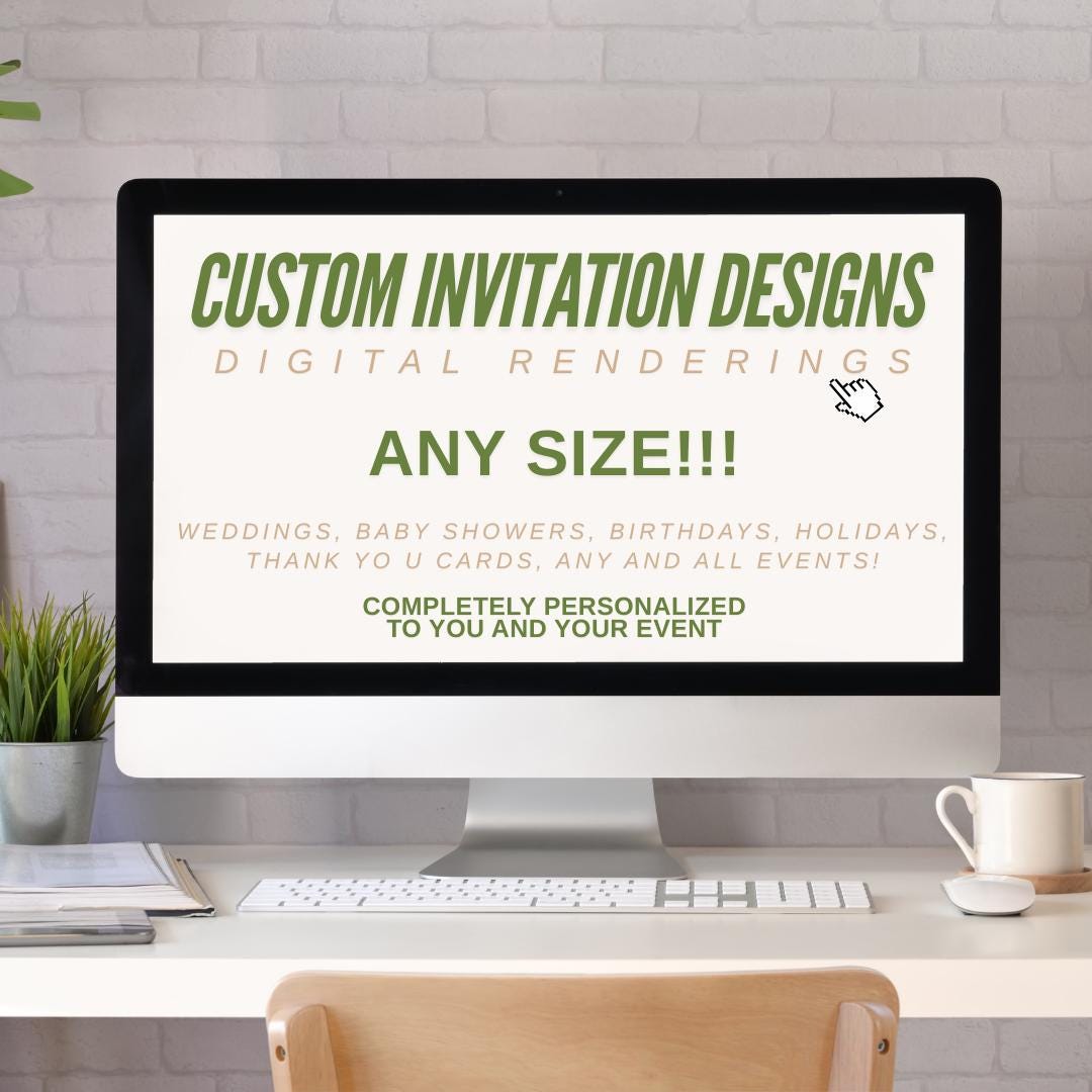 Custom Invitation Design | Personalized Event Stationery (digital ...
