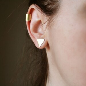 Gold No-Piercing Ear Cuff Earring  Minimalist Style