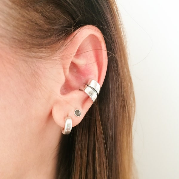 Conch Ear Cuff Sterling Silver 925 Chunky Earring
