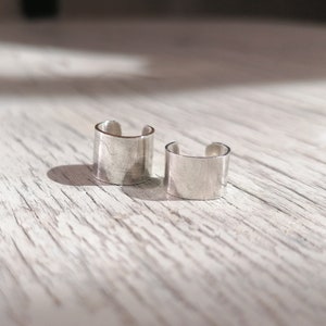 Ensemble de deux bijoux d'oreilles, boucles d'oreilles en laiton doré ou argent 925, cache-oreilles sans piercing image 10