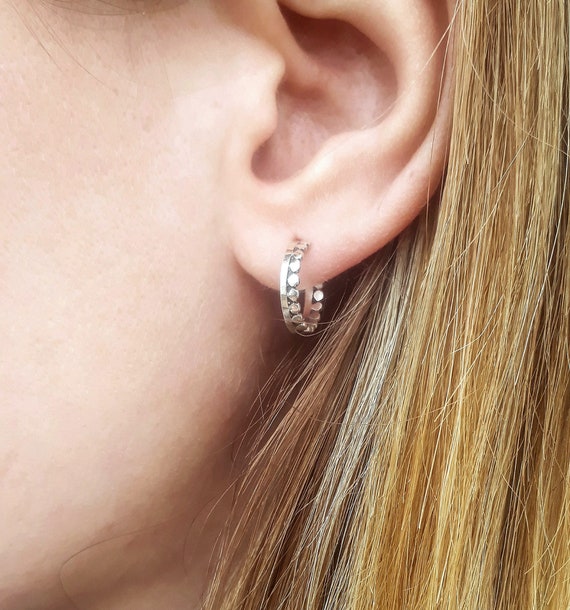 Tiny Hoop Earrings Huggie Hoops Cool Earrings Small Silver 925 Sterling Hoops Handmade Jewelry Everyday Etsy Canada