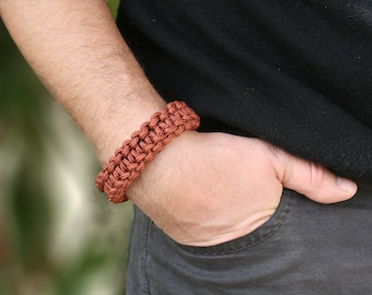 Zodiac Taurus Knot Paracord Bracelet pour Hommes