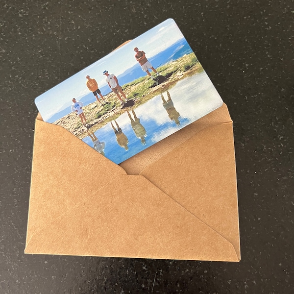 Personalized metal wallet photo card, Custom photo, Metal Wallet Card,  Personalized Photo Gift, Custom Keepsake, Gift, Personalized