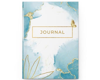 Blue Marble Hardcover Journal: Elegant Writing Notebook