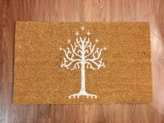Tree Of Gondor Lord Of The Rings Inspired Decorative Doormat