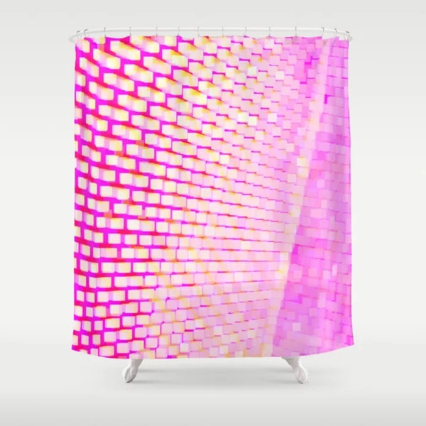 Pink Shower Curtain Etsy