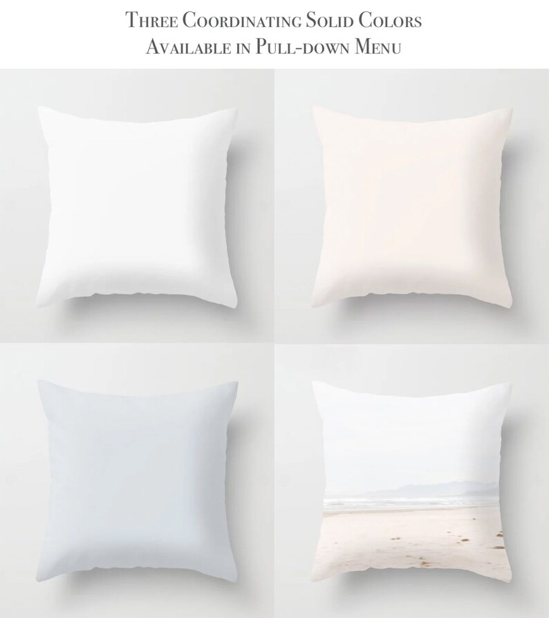 Dreamy Beach Pillow Cover Offwhite Silver Pillow Ethereal Etsy