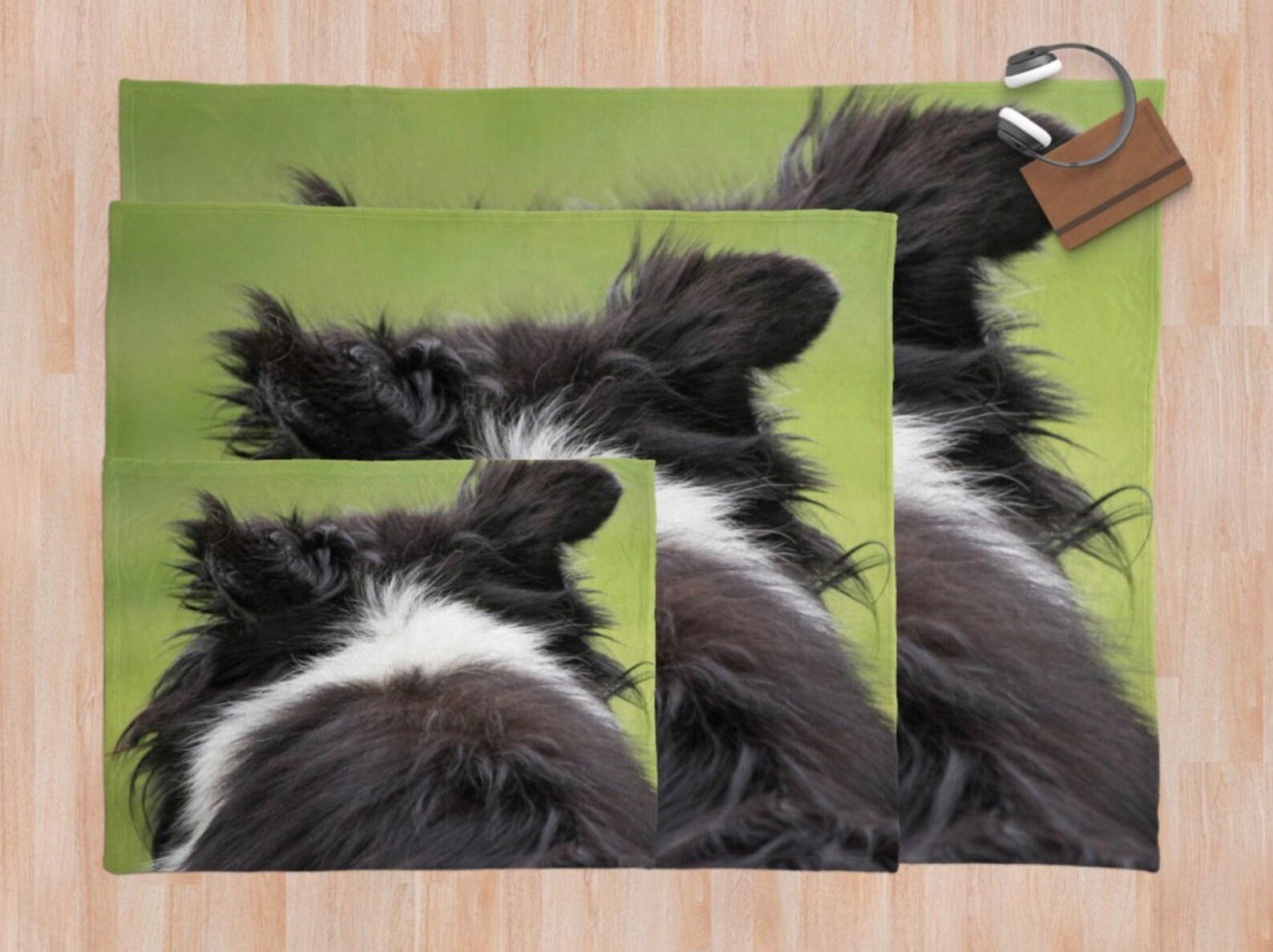 Dog Blanket Border Collie Fleece Blanket Pet Blanket Animal Etsy UK