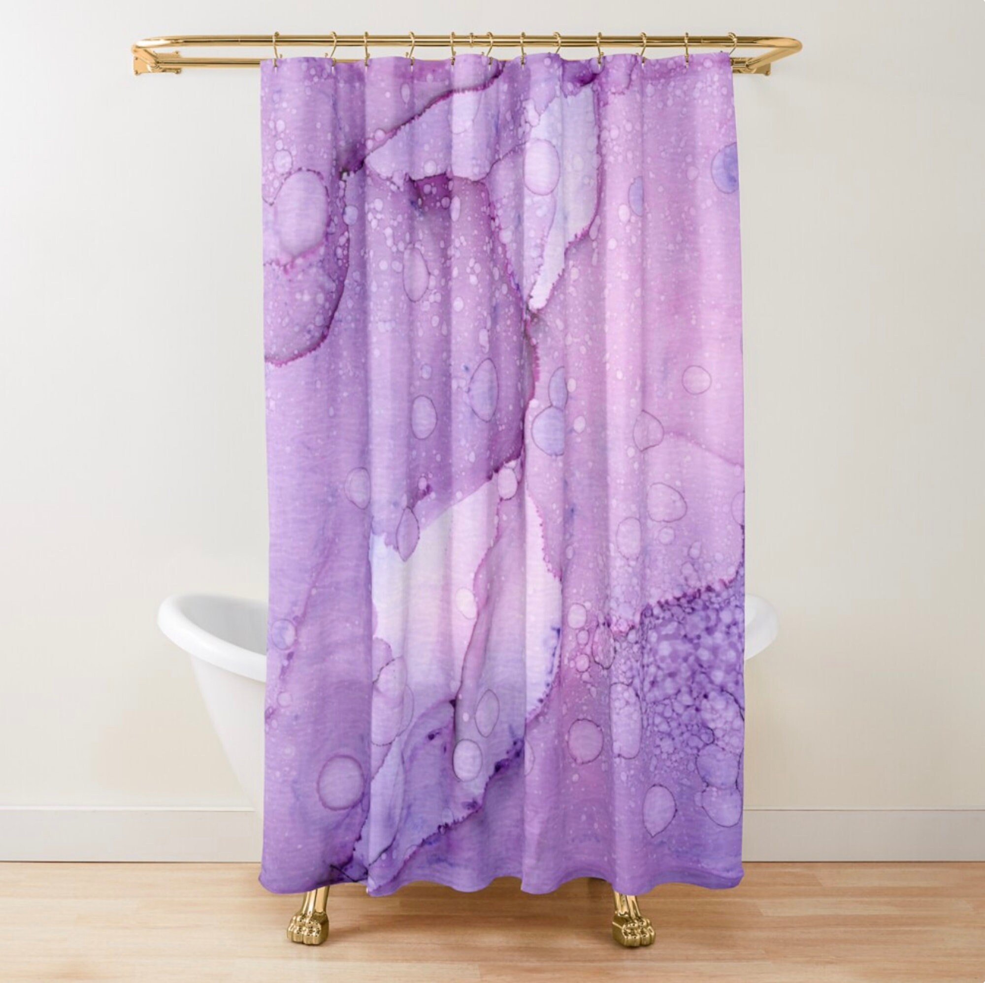 LMSM Lavender Bathroom Rugs Purple Bath Mat Rugs Mat for Bathroom Decor, Non Slip Lavender Floral Sink Mats Absorbent Quick Drying Floor Mats