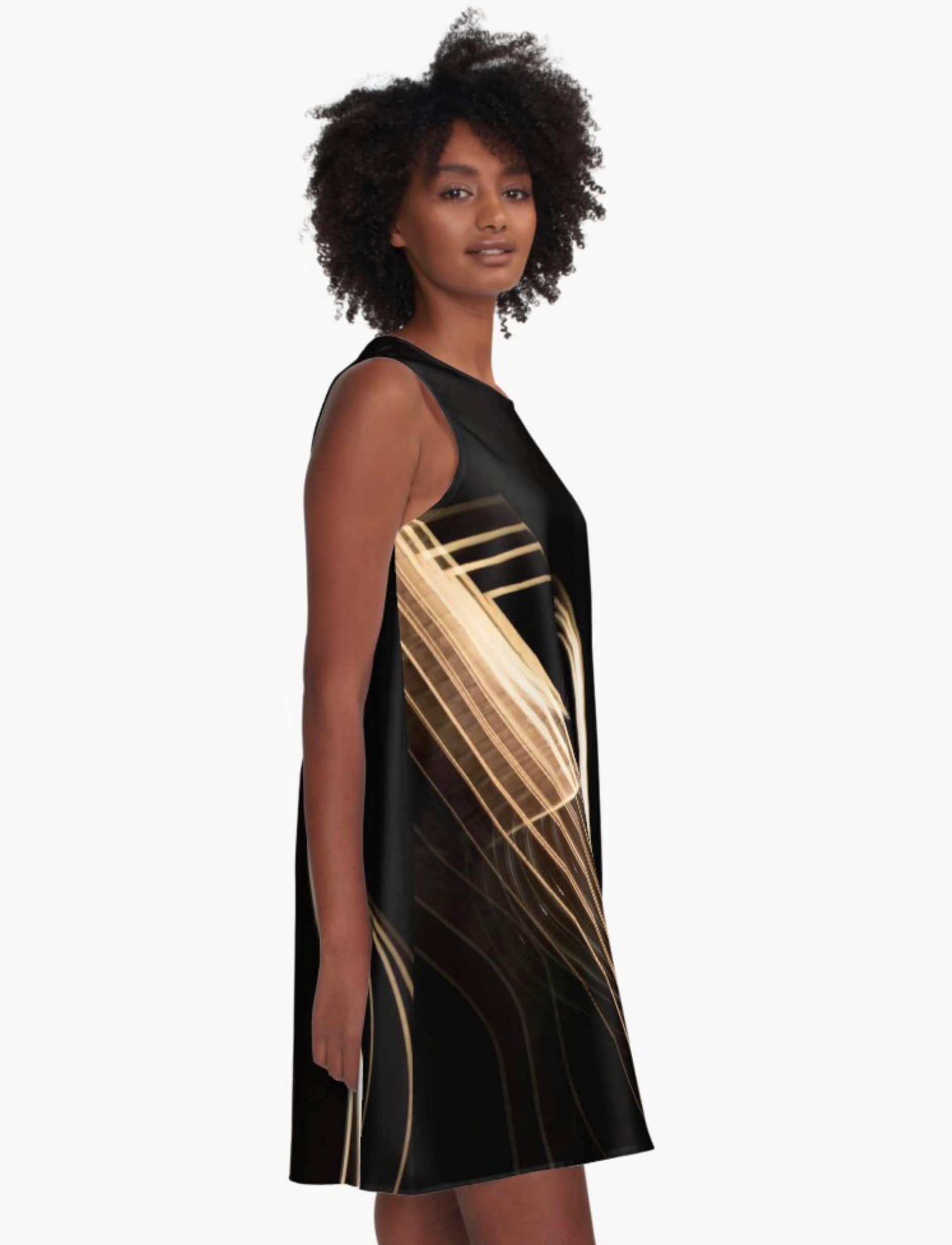 Electric Guitar Colorful Pattern Print Dress