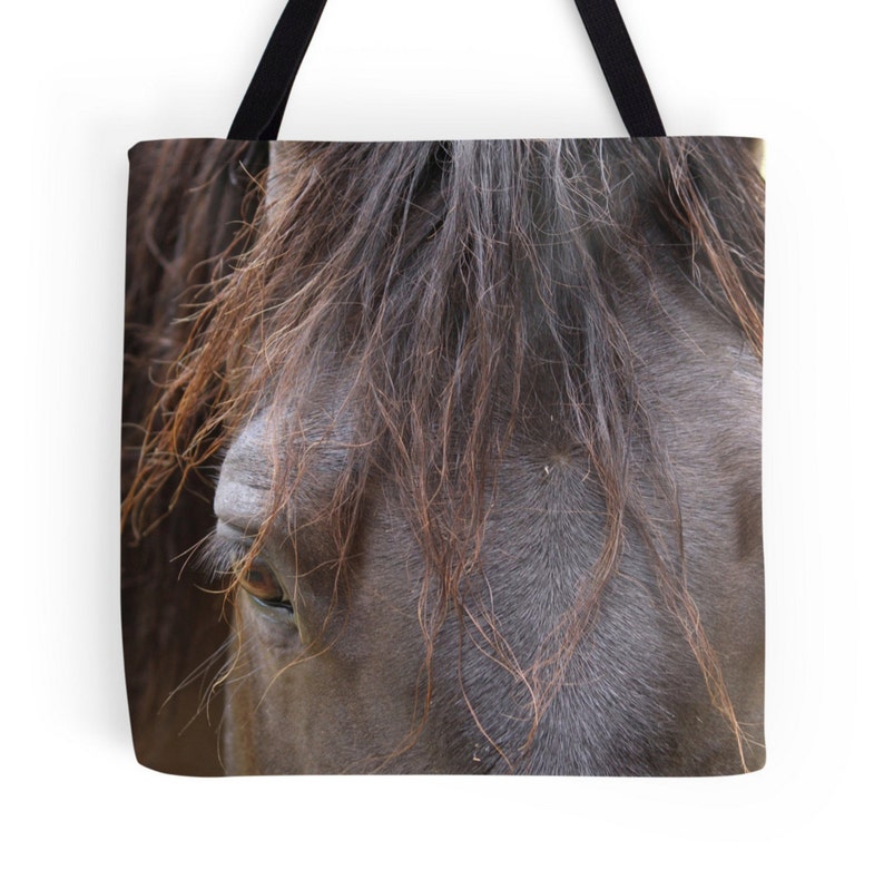 Reusable Bag Horse Bag ~ Brown Market Bag Market Tote Horse Tote Bag Gift for Horse Lover Equine Photography Photo Bag Shopping Bag