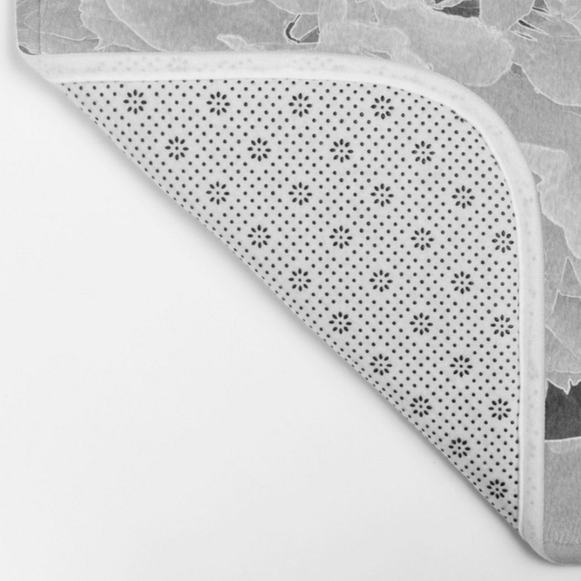 Black and White Shower Curtain, Peony Shower Curtain, Floral Bathroom