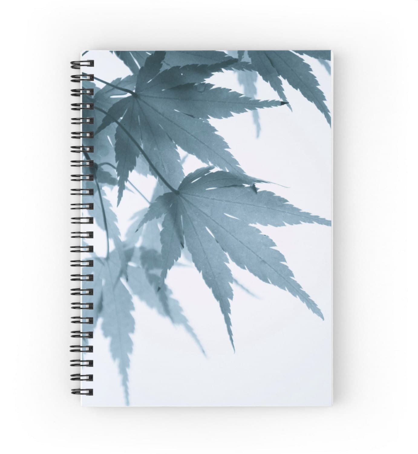 Maple Notebook Japanese Maple Leaves Spiral Notebook ~ Botanical Journal ~ Garden ...
