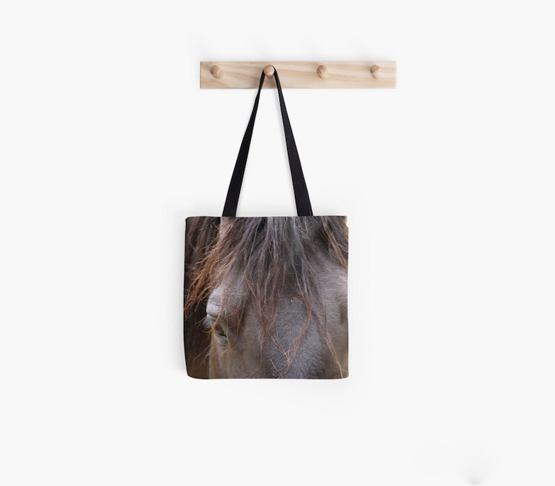 Reusable Bag Horse Bag ~ Brown Market Bag Market Tote Horse Tote Bag Gift for Horse Lover Equine Photography Photo Bag Shopping Bag