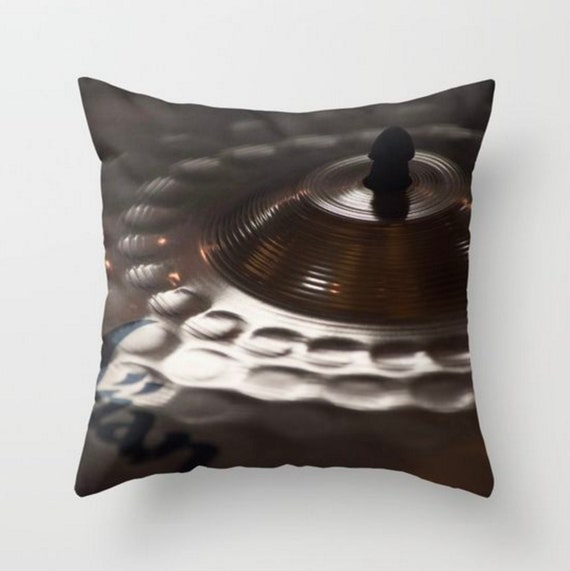 Drum Cymbal Pillow Cover Housewarming Bronzing cushion pillow cover Indoors