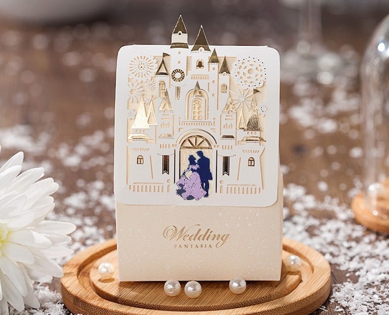 Disney Wedding Candy Gift Favor Boxes Sleeping Beauty Aurora Etsy