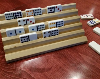 Premium Domino / Rummikub Rack Set of 4 - Etsy