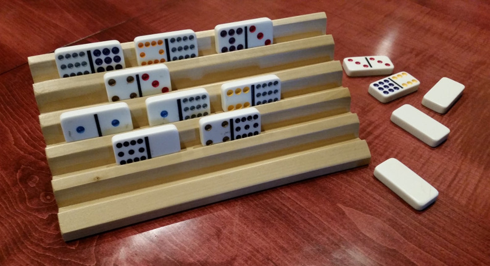 Premium Domino / Rummikub Rack Set of 4 Etsy