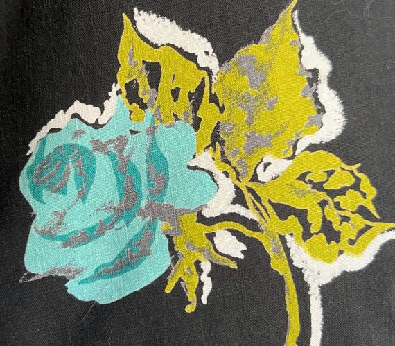 1950’s Vintage Floral/Rose Print Skirt - image 8