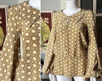 1960’s Vintage Biba Art Deco Print Top