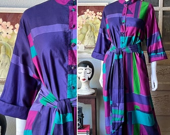 Vintage Catherine Ogust Penthouse Gallery-jurk uit de jaren 70