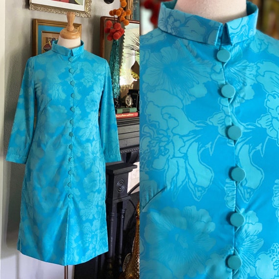 1960’s Key west for Vanda mandarin collar dress