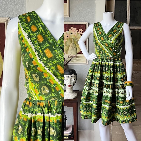 1950’s/60’s Vintage Mr.Mort Green and Ochre Fit and F… - Gem