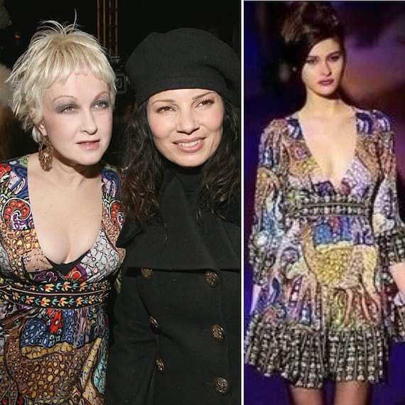 2000's Vintage Rare Betsey Johnson Bambi Dress/deer Print/runway