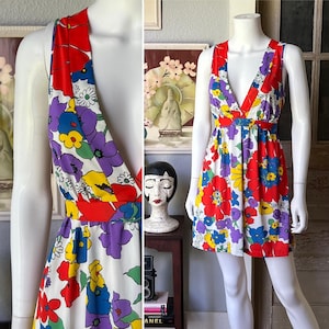 1970s Vintage Floral Babydoll Nightgown