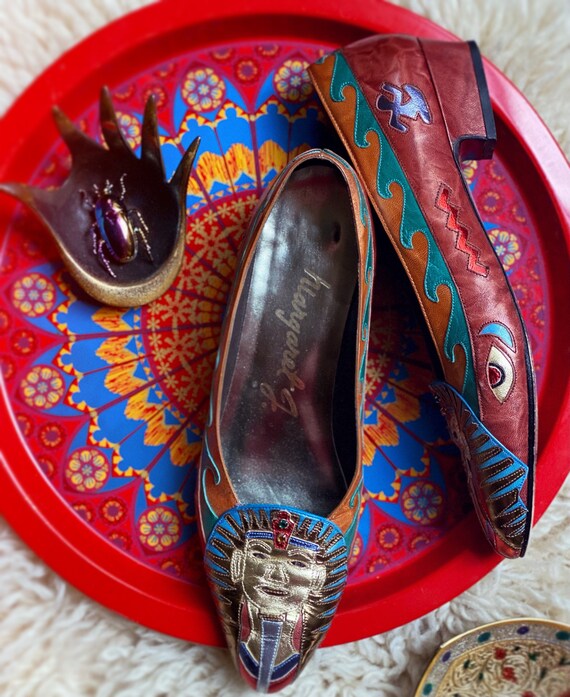 Vintage 1980s Egyptian shoes by Margaret J Etsy
