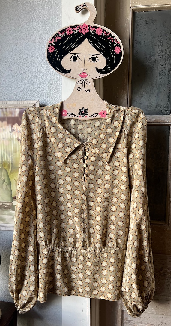 1960’s Vintage Biba Art Deco Print Top - image 7