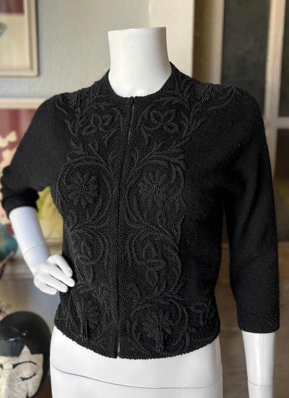 1950’s Vintage Gene Shelly Beaded Cardigan