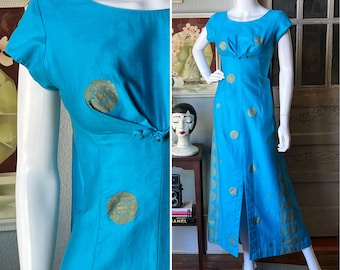1960’s Vintage Watteau Back Dress