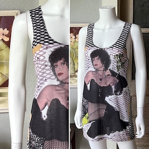 2000’s Vintage Rare Betsey Johnson Collection Graphic Tank Top | Mini Dress