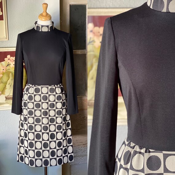1960’s geometric Mod mini dress