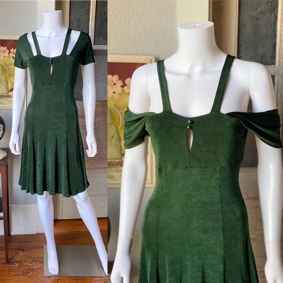 1990’s forest green dress by Judy’s