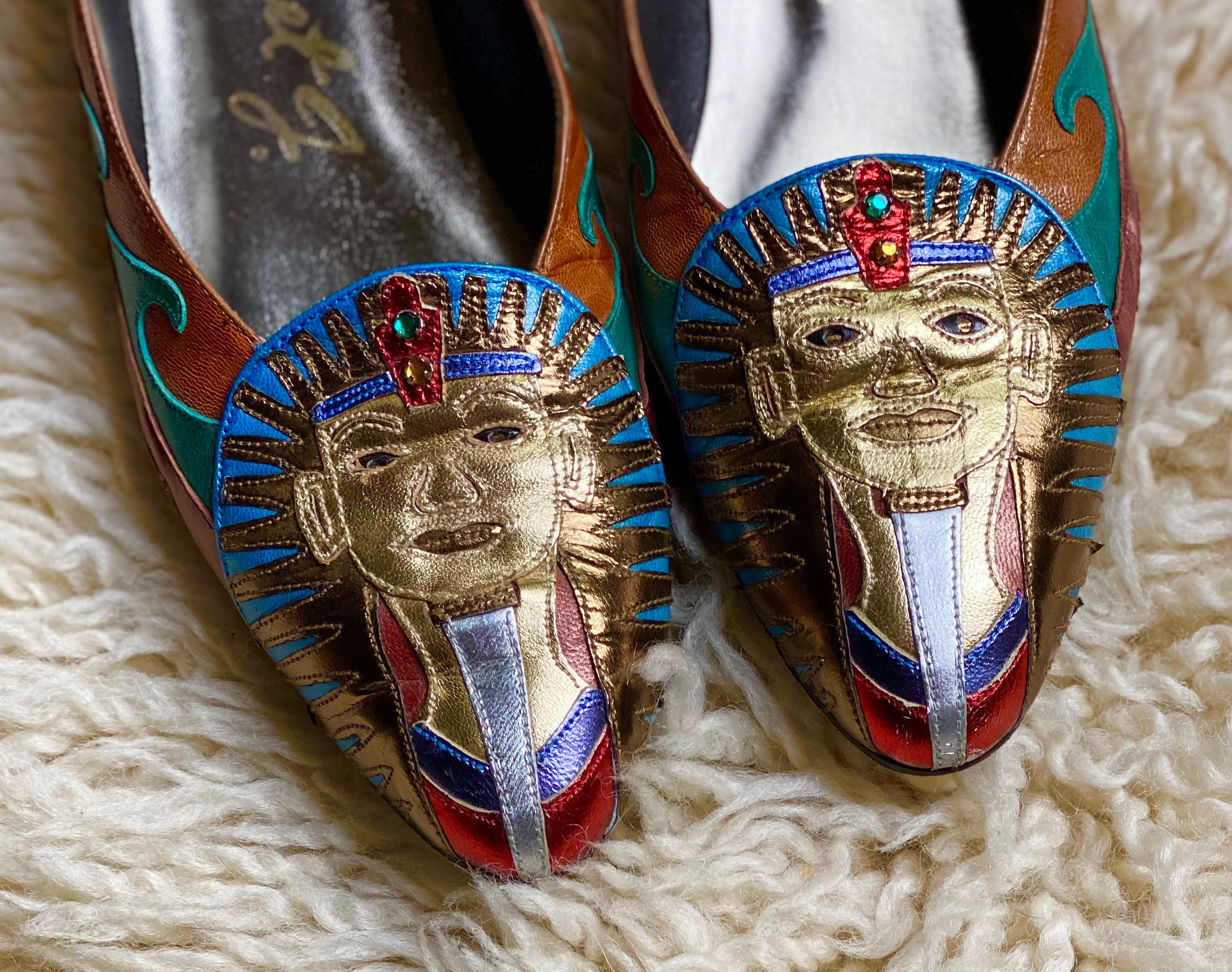 Vintage 1980s Egyptian shoes by Margaret J Etsy