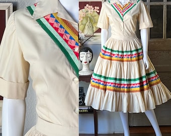 On Hold-Rare Handmade Vintage 30s 40s Seminole Patchwork Tiered