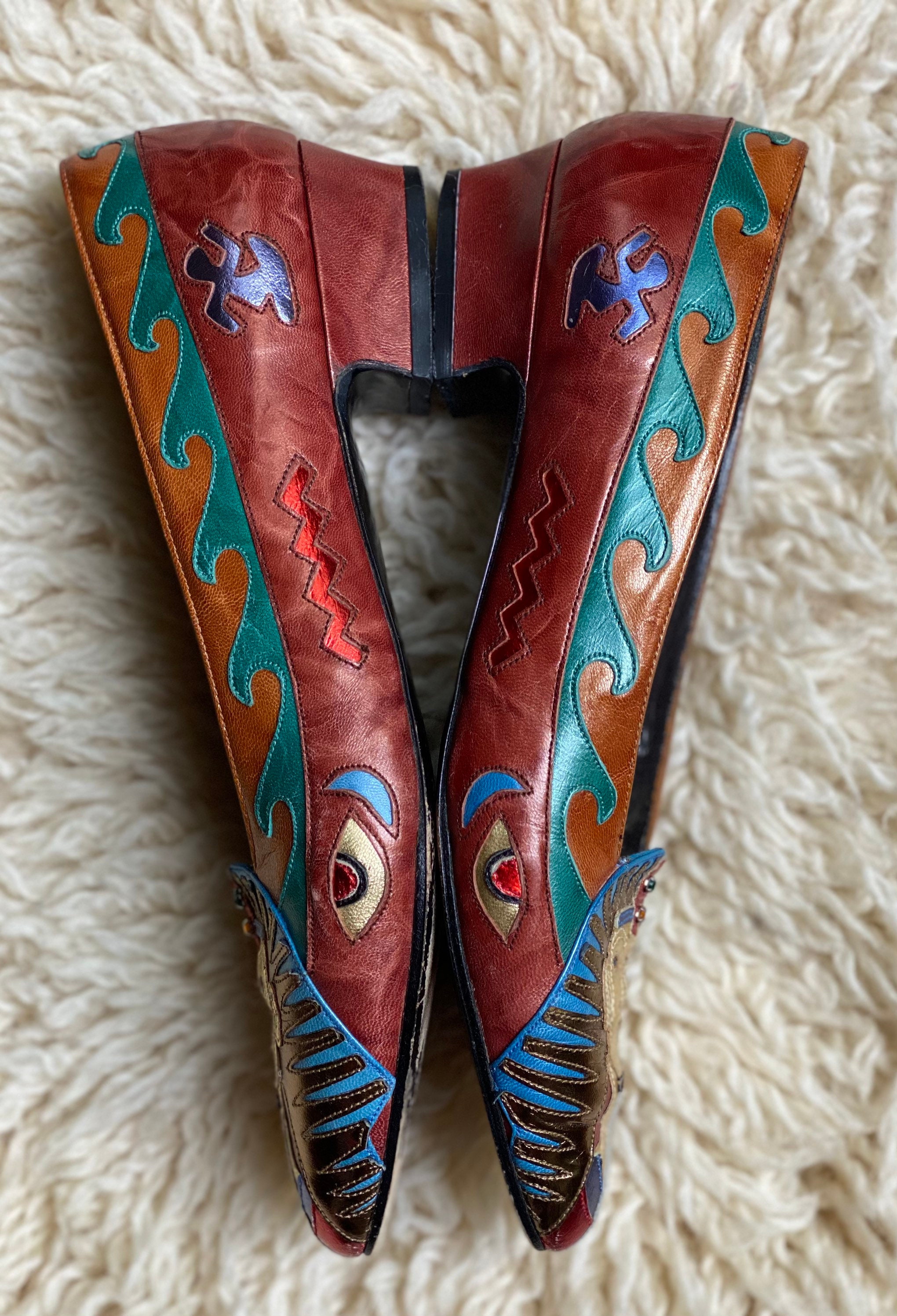 Vintage 1980s Egyptian shoes by Margaret J Etsy