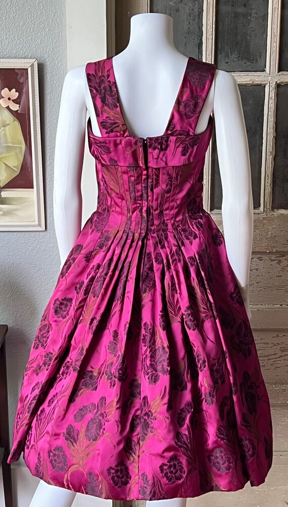 1950’s Pat Sandler For Highlight Brocade Dress - image 6