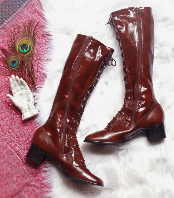 1960’s patent leather go-go boots