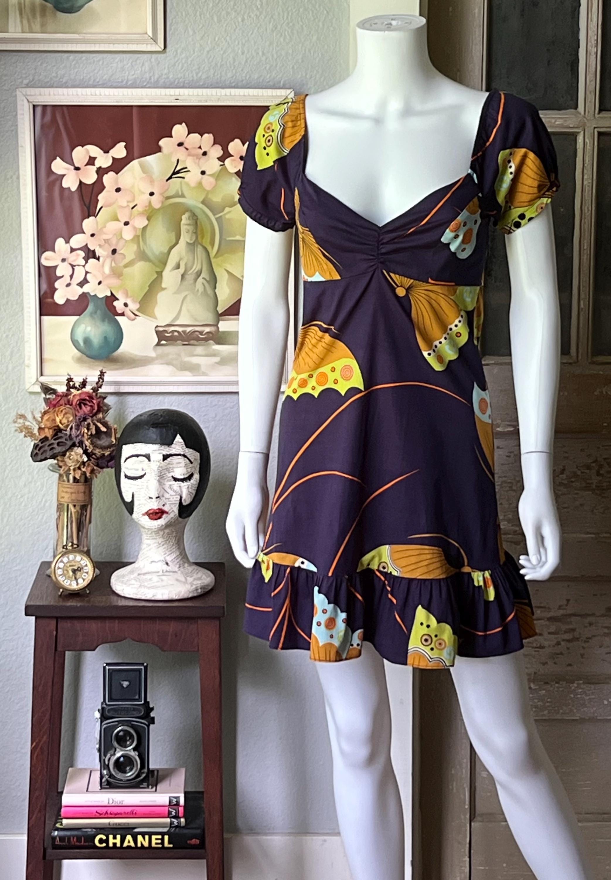 Y2K Vintage Betsey Johnson Butterfly Dress
