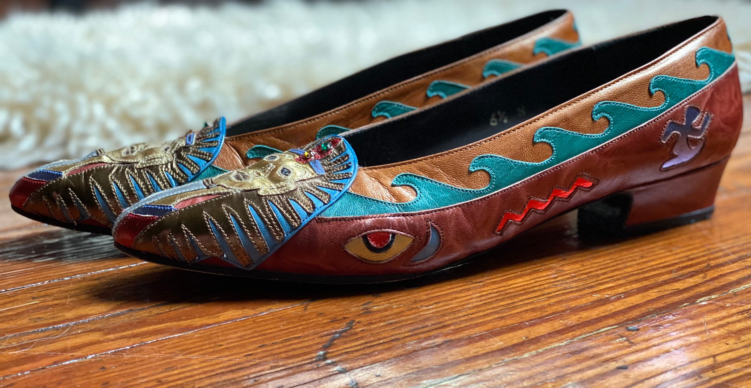 Vintage 1980s Egyptian shoes by Margaret J Etsy