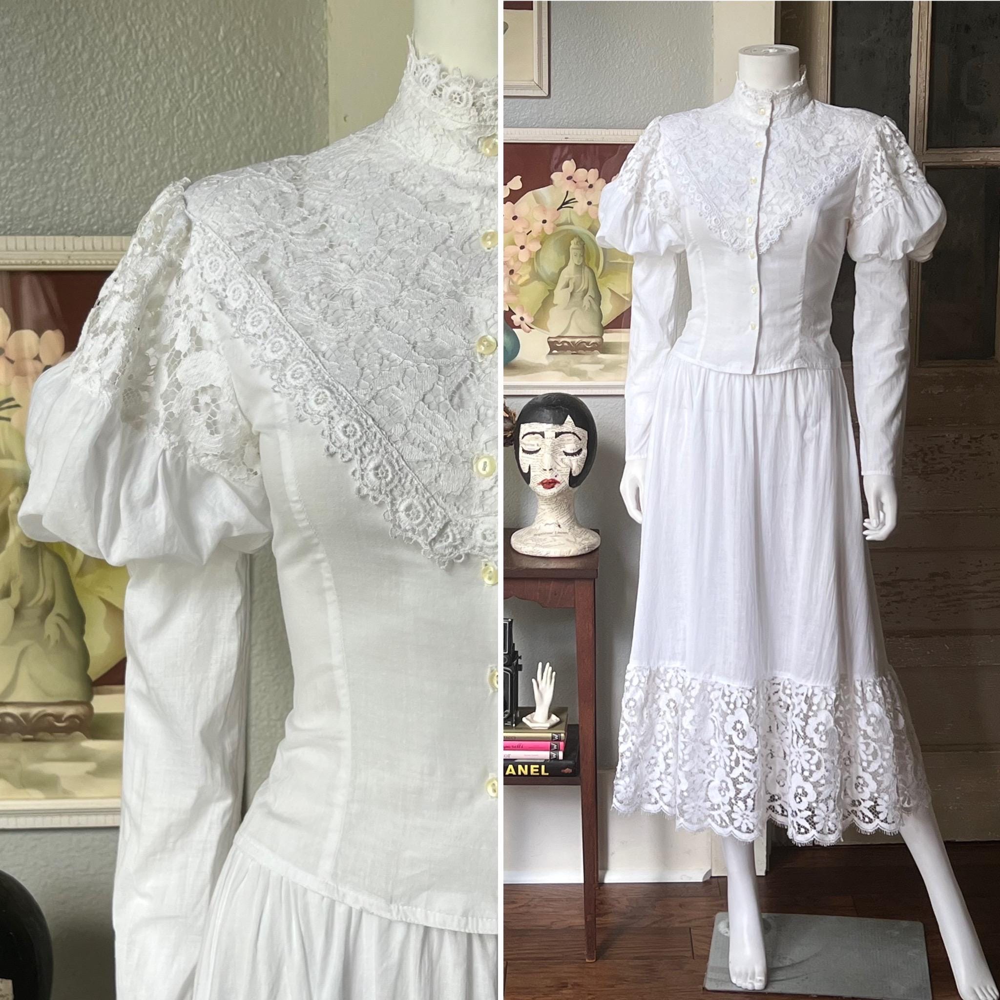 Vintage White Jessica Mcclintock Dress - Etsy