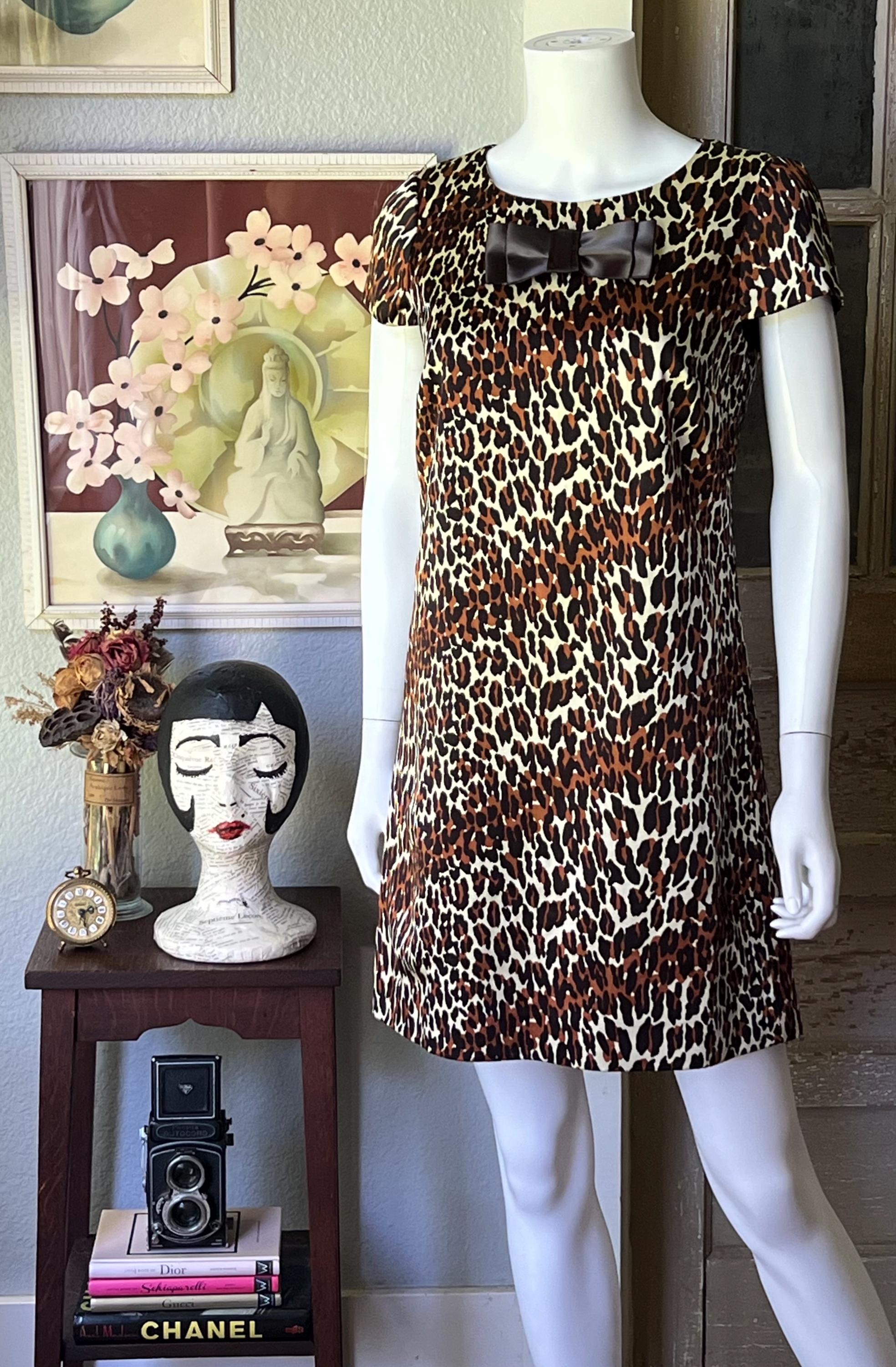 betsey johnson leopard dress 90s vintage betsey johnson dress JamJamsJam