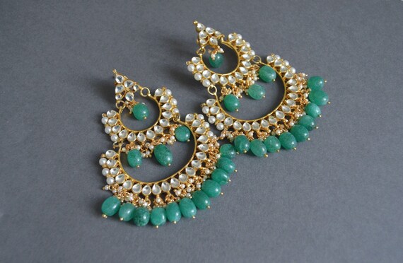 Buy Silvermerc Designs Gold Plated Contemporary Kundan Drop Earrings -  Earrings for Women 22839334 | Myntra