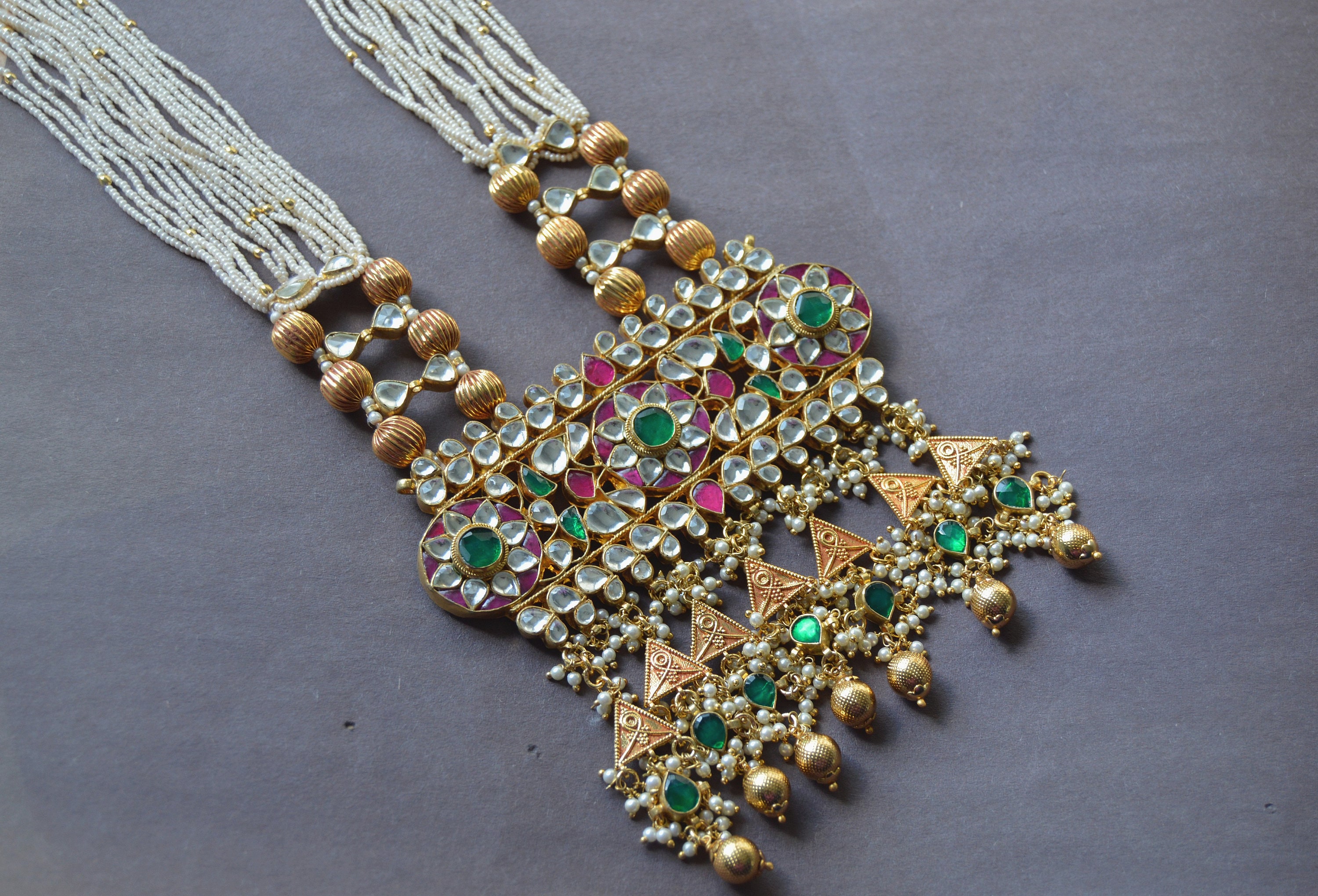 Gold maharani haar Clearance