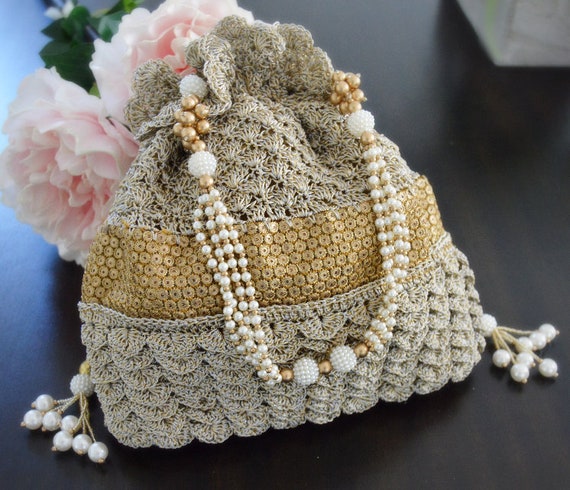 crochet potli bags