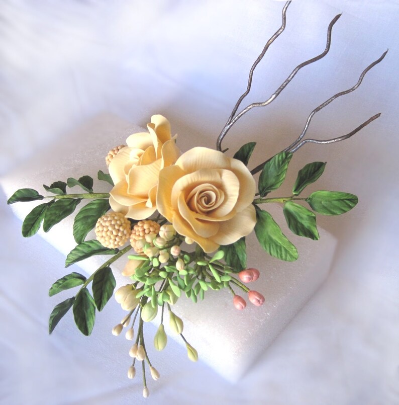 Dark Green Leaf Sprays Gum Paste Filler Flowers Cake Toppers Gum Paste